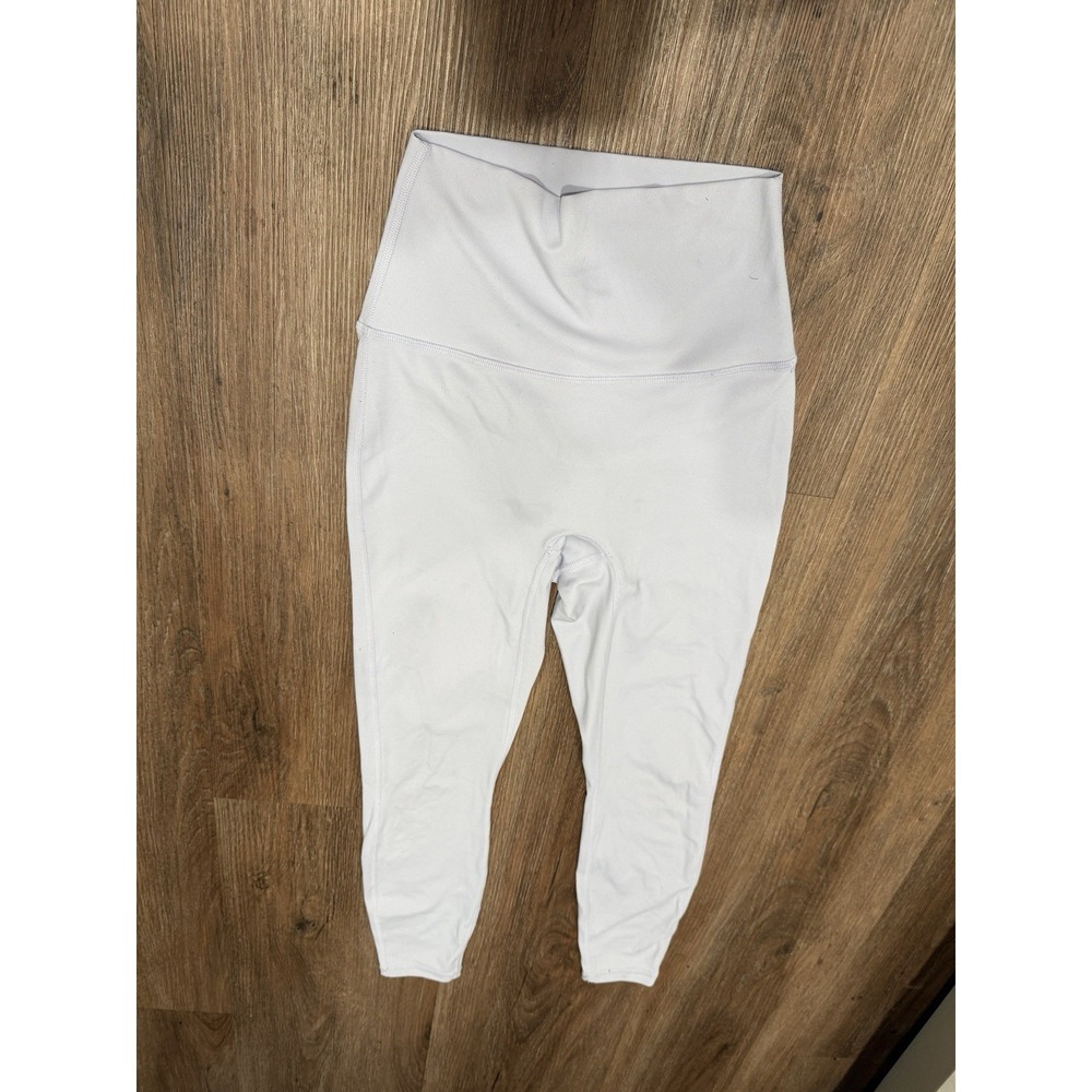 Alo Yoga Womens Light‎ Blue Grayish High-Waist Airbrush Workout Leggings sz S